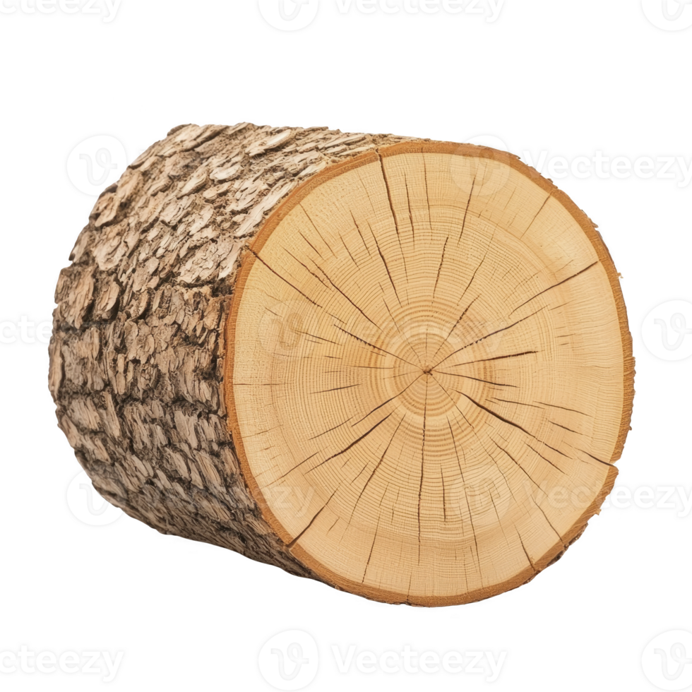 cross section of tree trunk shows detailed growth rings and textured bark, highlighting natural beauty and intricate patterns of wood. image captures essence of nature artistry png