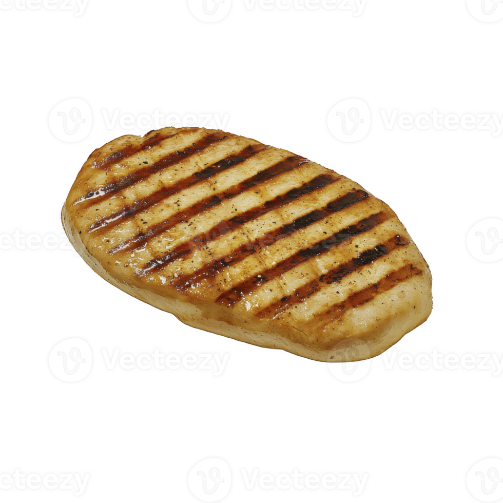 grilled chicken breast with appetizing grill marks, showcasing juicy and tender texture, perfect for healthy meal. golden brown color adds to its delicious appeal png
