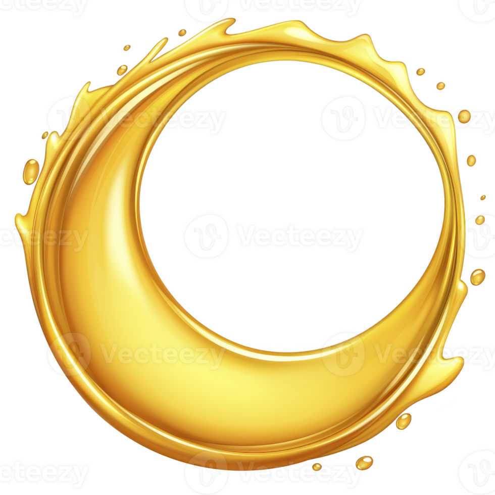 golden crescent shape with fluid, dynamic curves creates sense of motion and elegance. shiny, metallic texture adds luxurious and artistic touch to design png