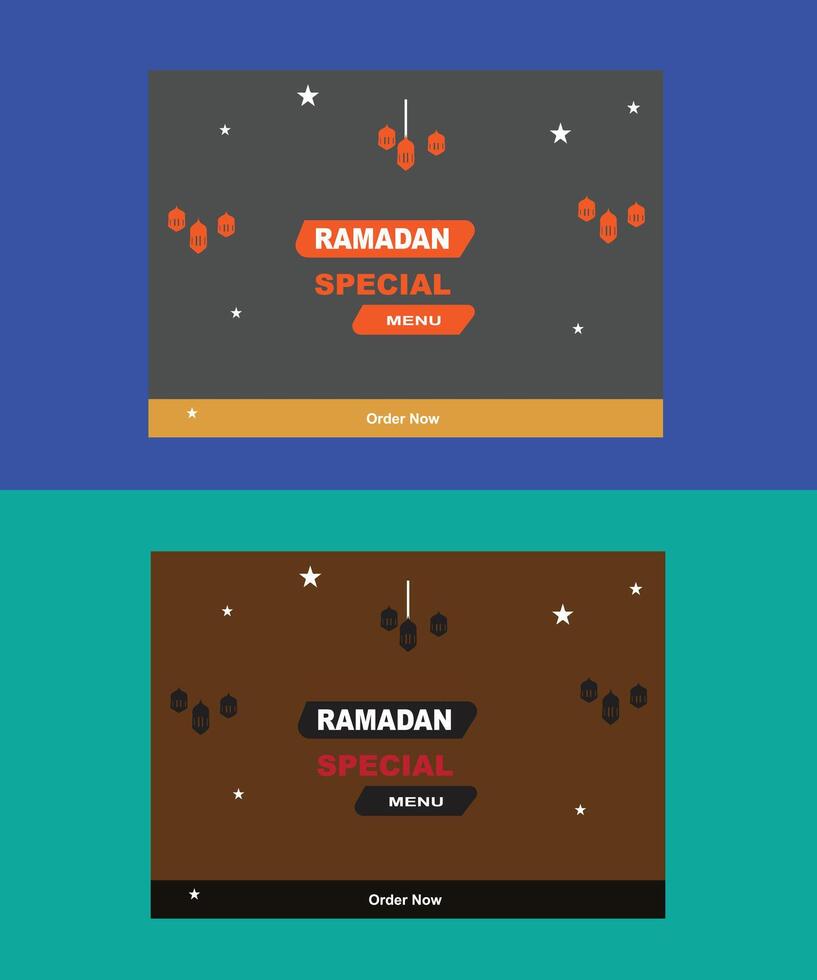 Ramadan special banner design vector