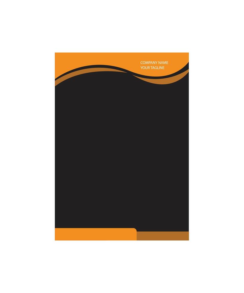 modern letterhead template vector