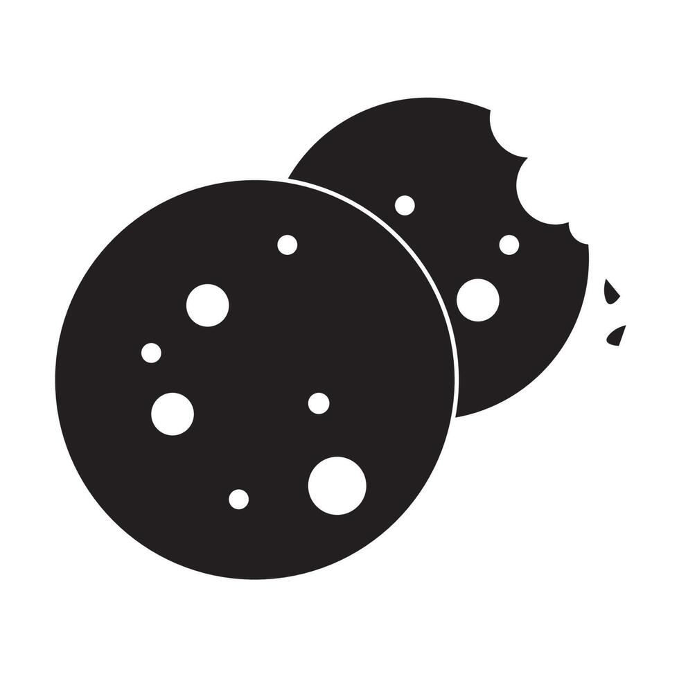 Browser filled cookies icon vector