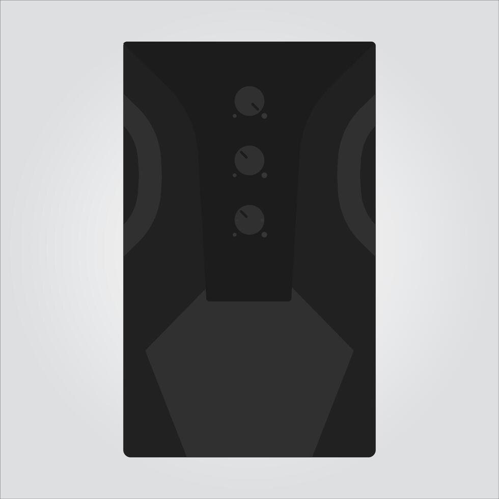 Black Computer Speaker vector