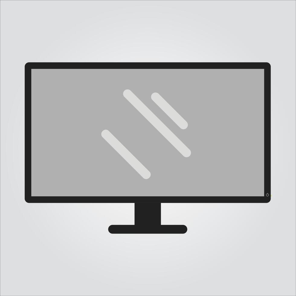 Black Computer Monitor vector