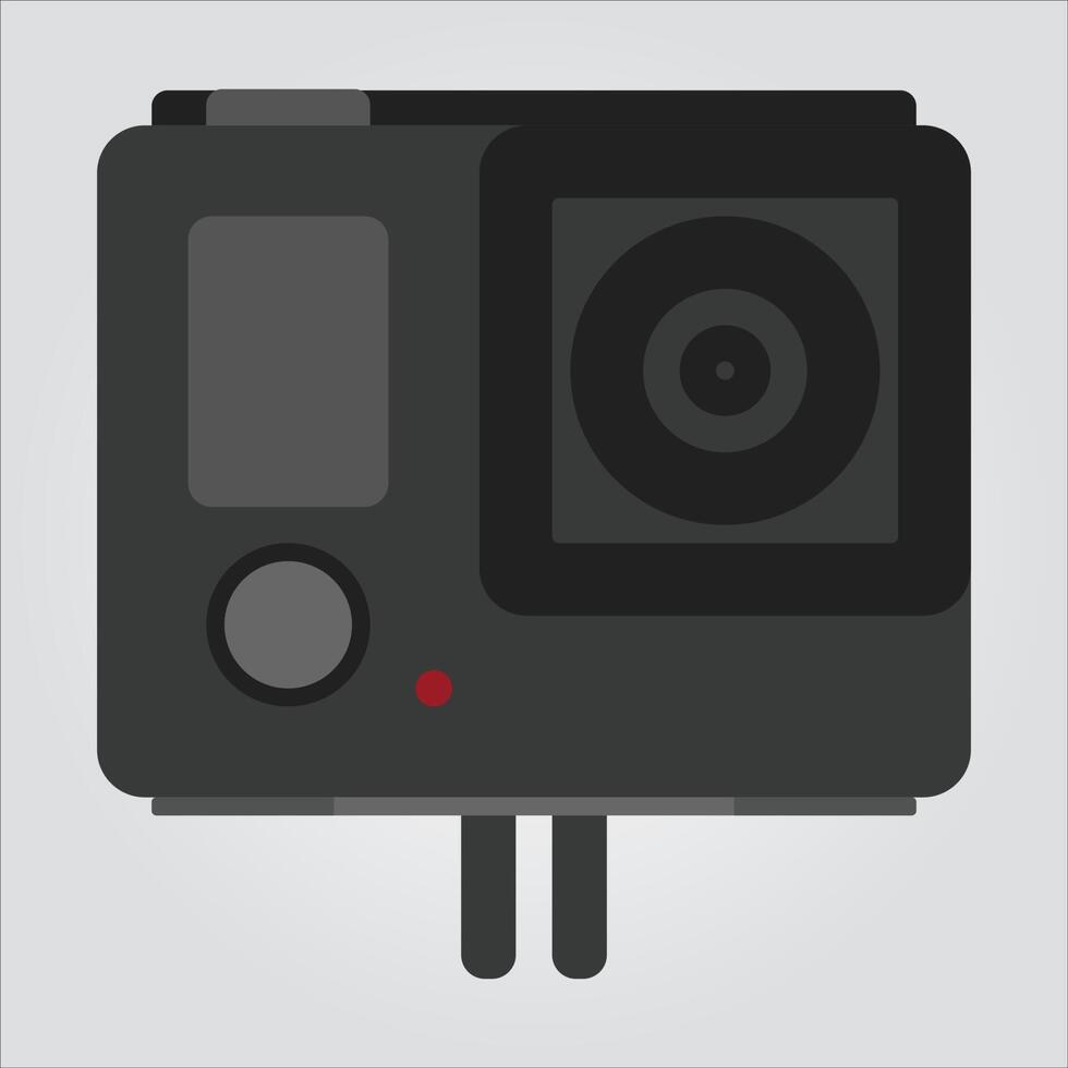 Black Action Camera vector