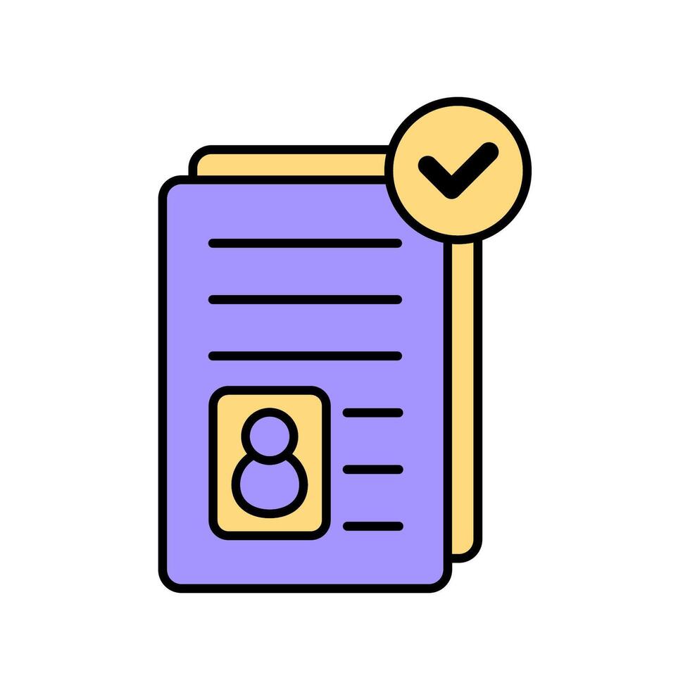Icon a employment contract vector