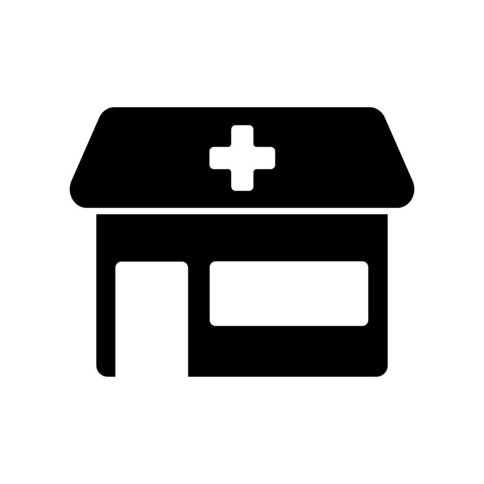 Icon a pharmacy, isolated against a clean background. vector