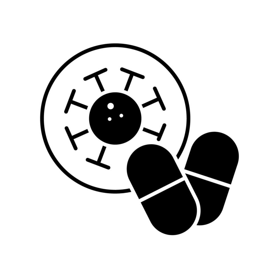 Icon a antibiotic vector