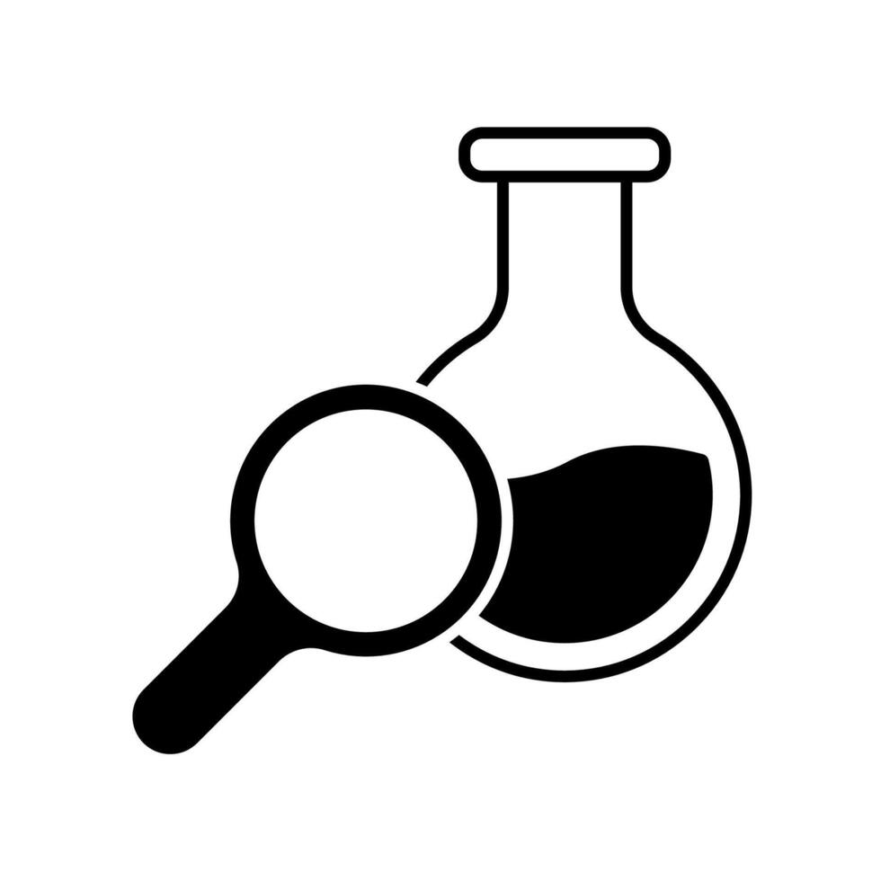 Icon a research, isolated against a clean background.. vector