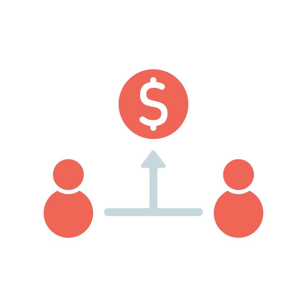 Icon a mutual fund, vector