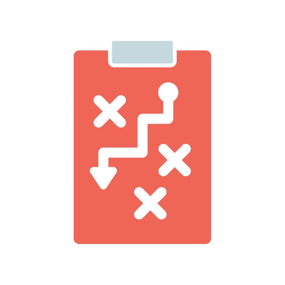 Icon a strategy, isolated against a clean background., vector