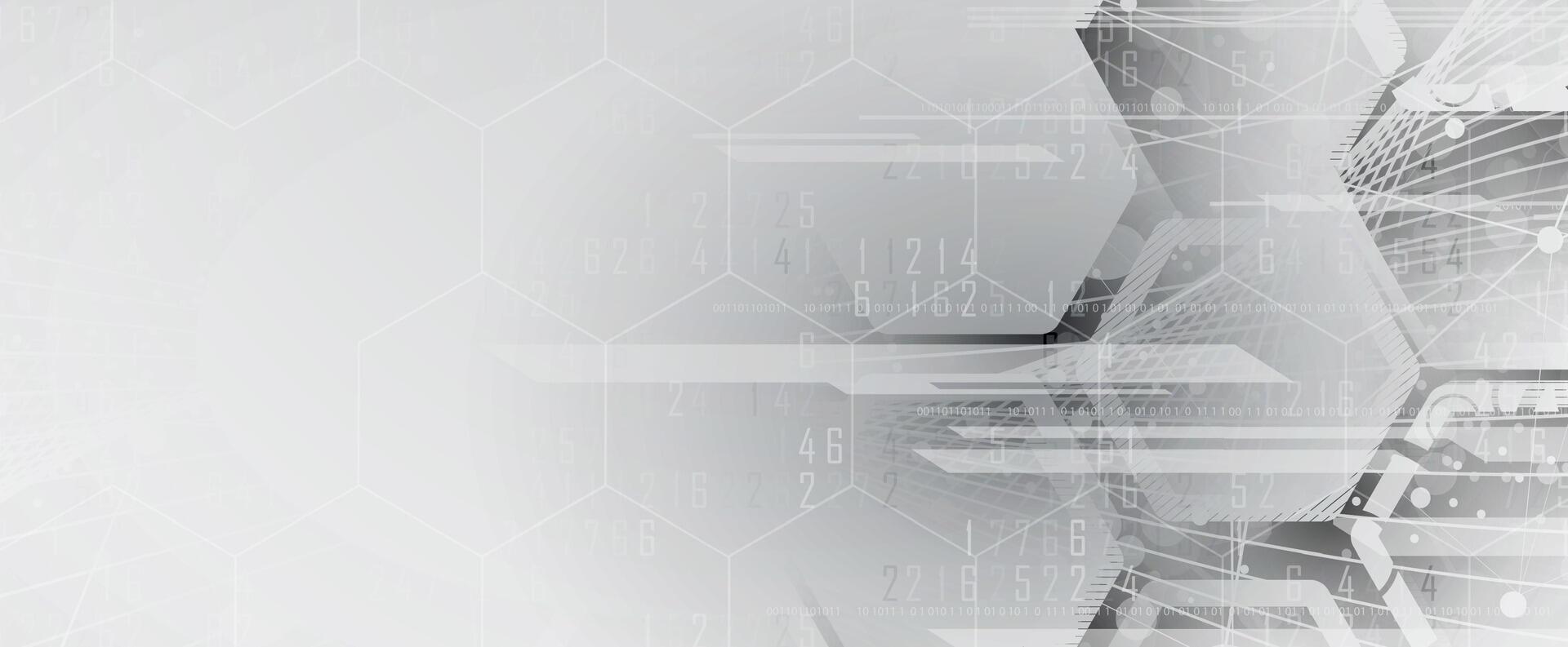 abstract technology background with digital lines vector