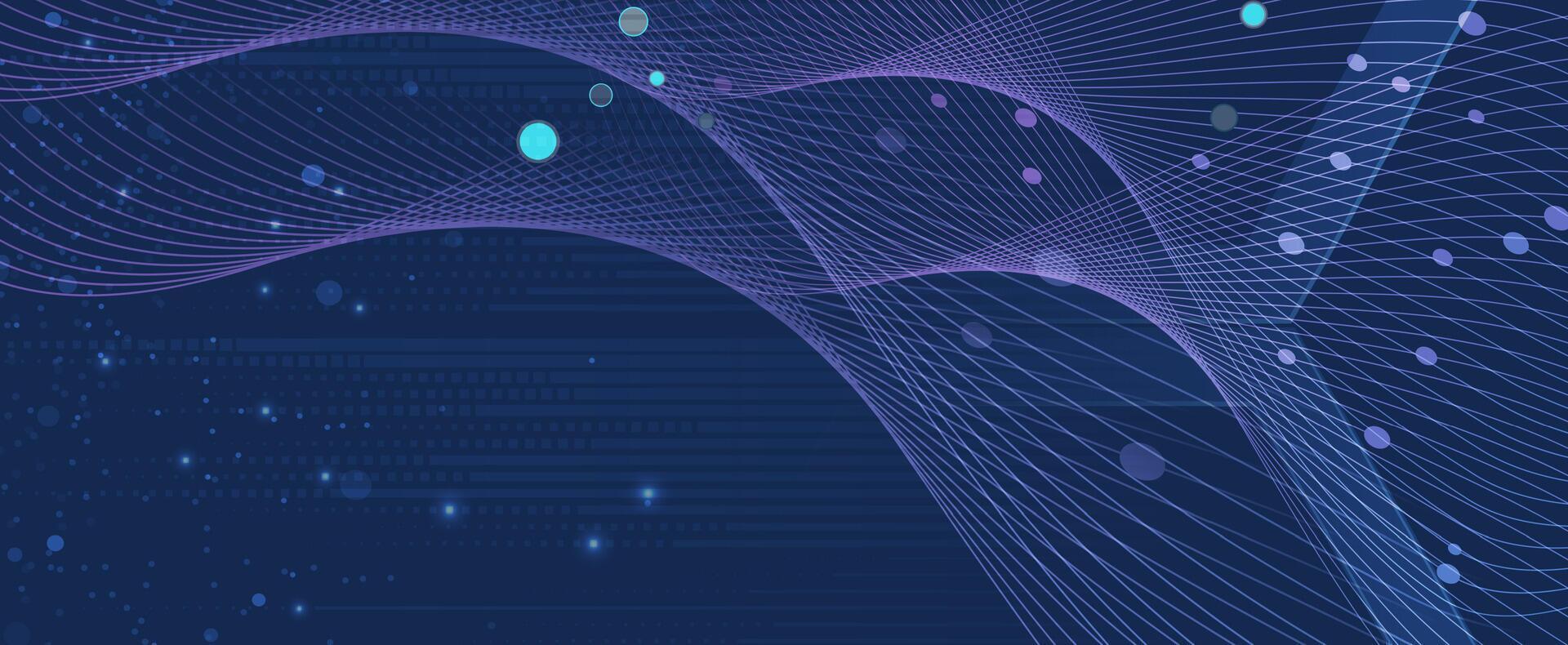 abstract background with purple lines and dots vector