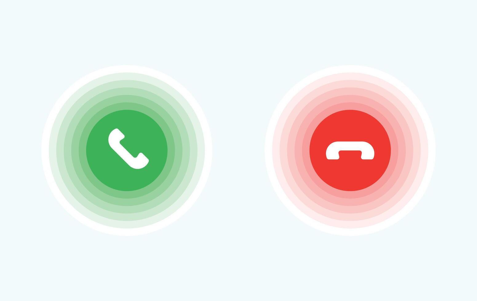 Answer And Close Phone Circle icon vector