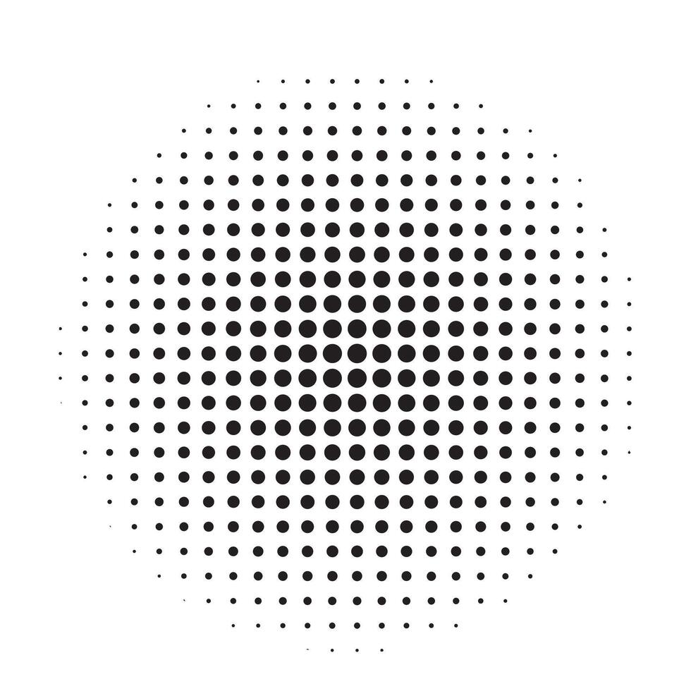 black halftone dots background. modern halftone dot vector