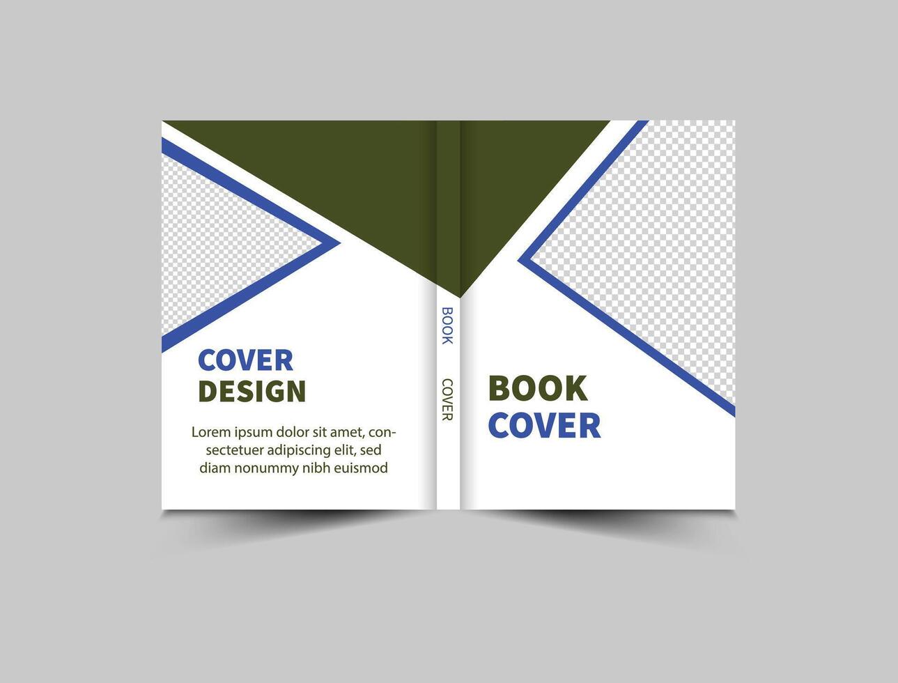 Book Cover Template Design Annual Report Magazine notebook Illustration vector