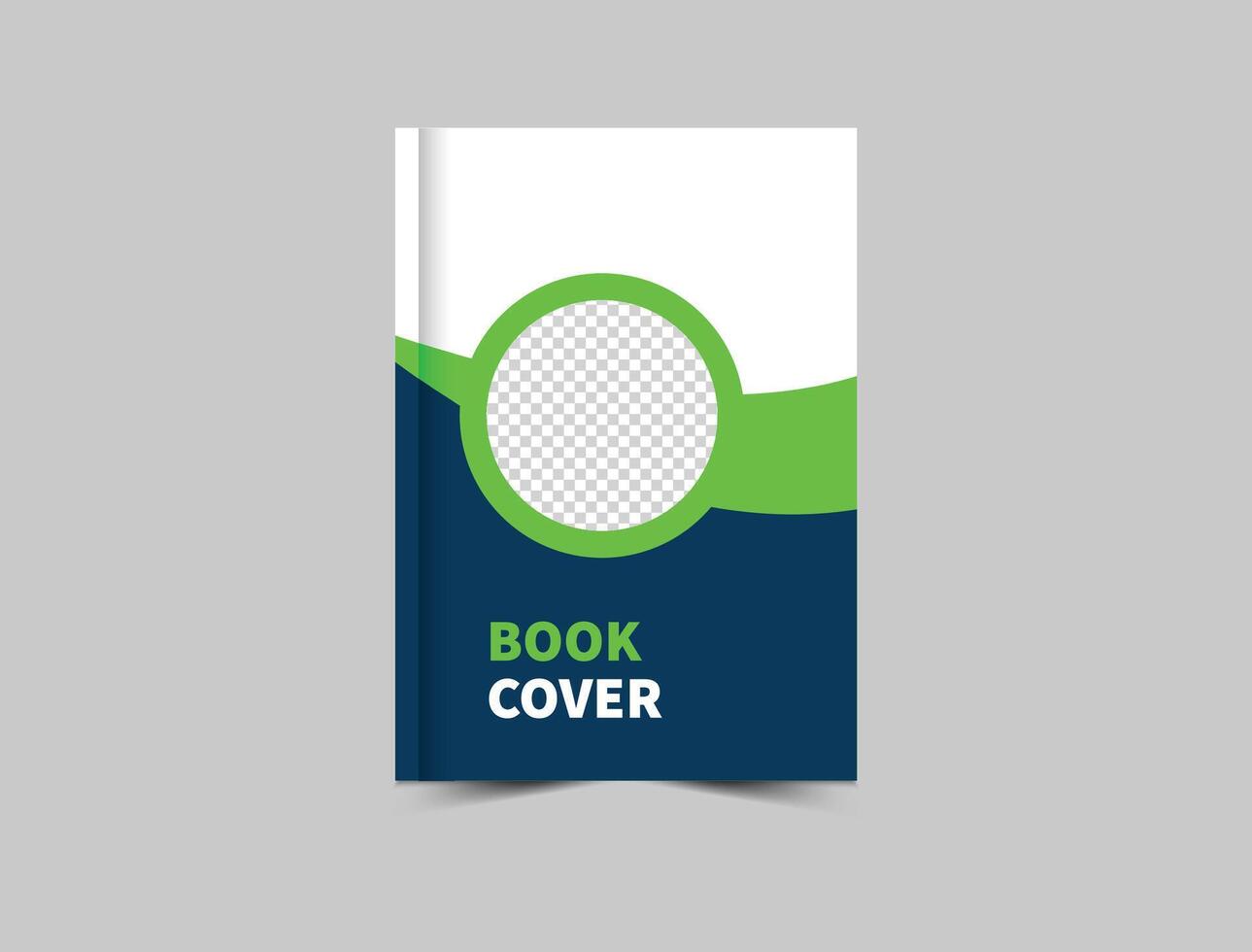 Book Cover Template Design Blue And Green Annual Report Magazine notebook Illustration vector