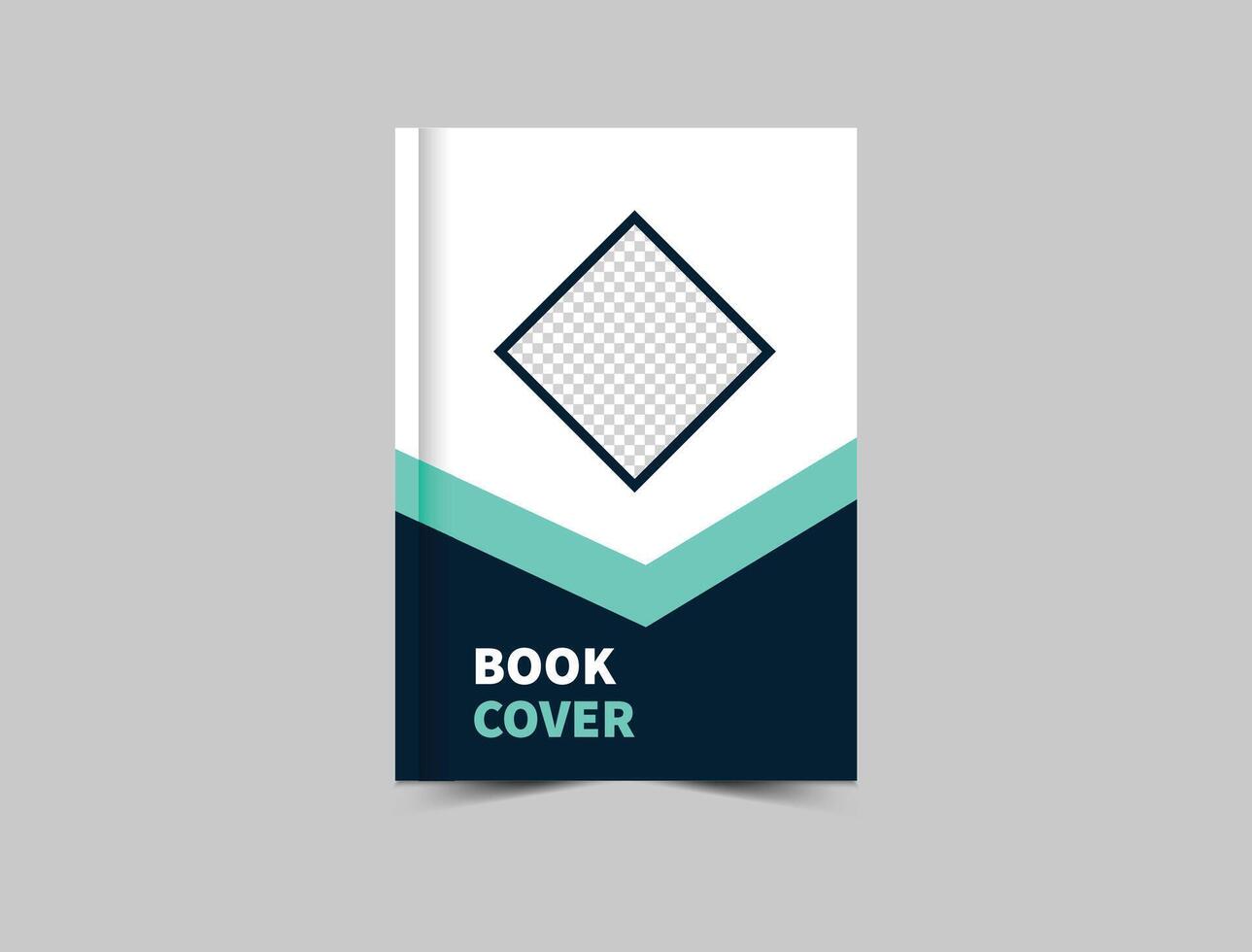 Book Cover Template Design Blue And Cyan Annual Report Magazine notebook Illustration vector