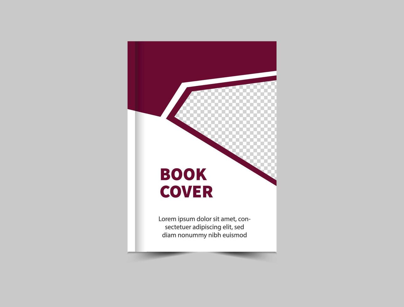Book Cover Design Template Maroon Annual Report Magazine notebook Illustration vector