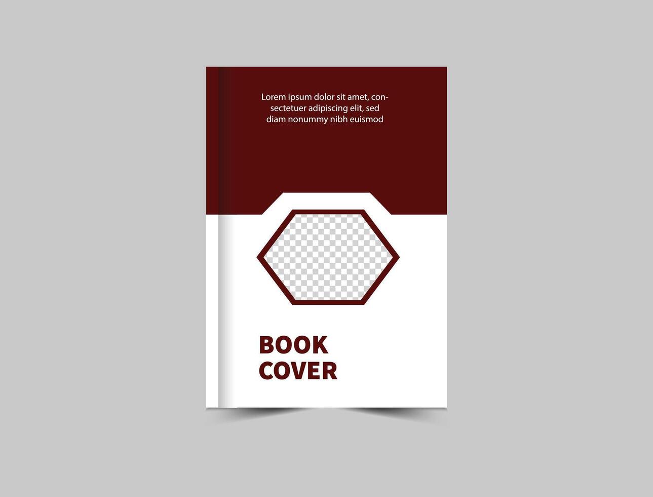 Book Cover Template Design Brown Annual Report Magazine notebook Illustration vector