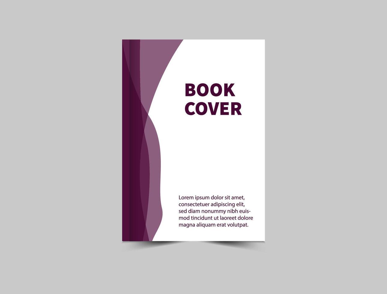 Book Cover Design Template Annual Report Magazine notebook Illustration vector