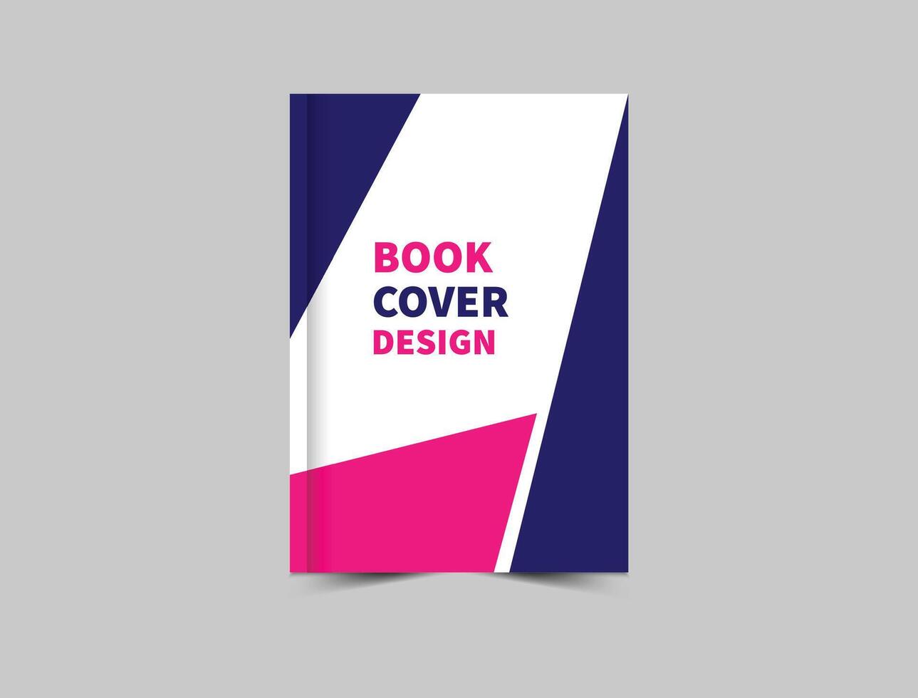 Book Cover Design Template Blue And Pink Annual Report Magazine notebook Illustration vector