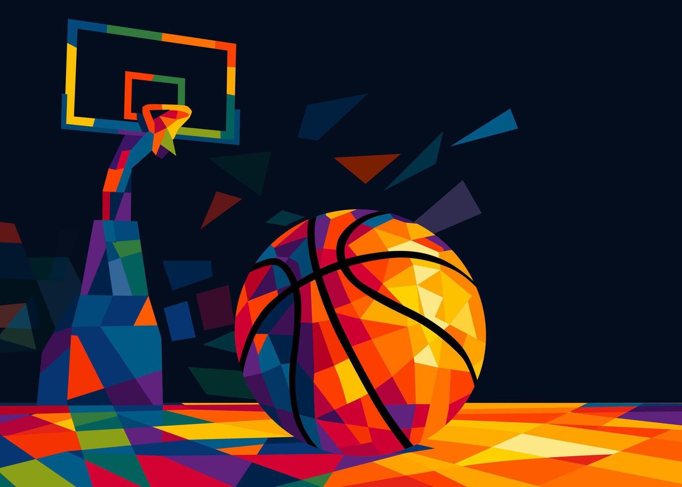 basketball background illustration design art vector