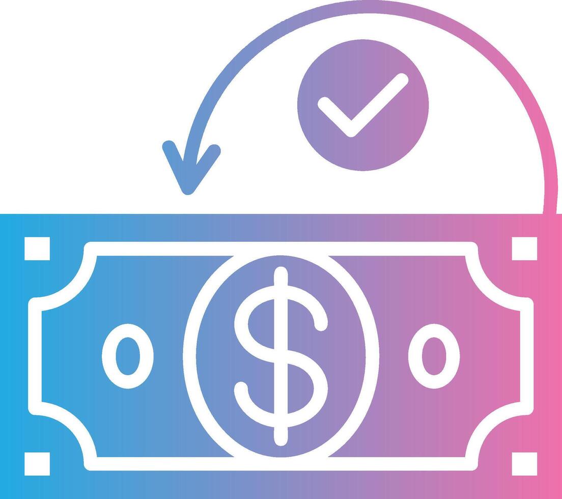 Money Back Guarantee Custom Line Drawing vector