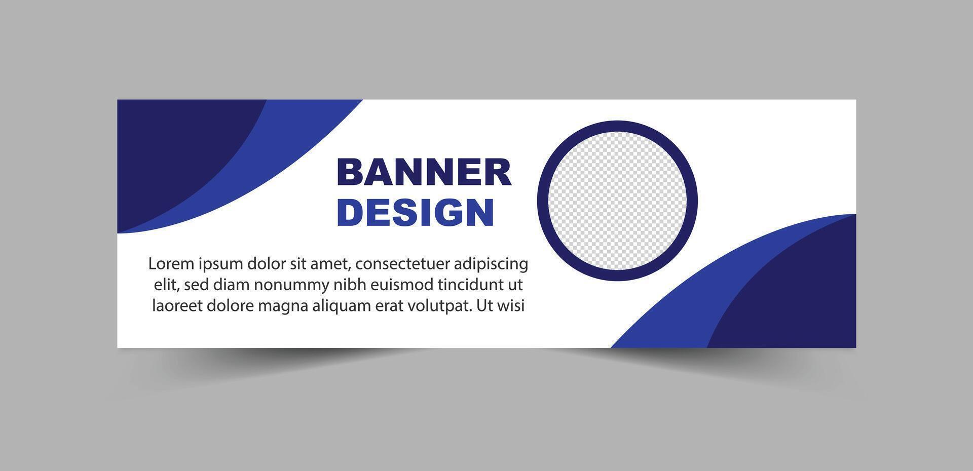 Social Media Cover Banner Blue Template Design Digital Marketing Banner For Business Corporate Illustration vector