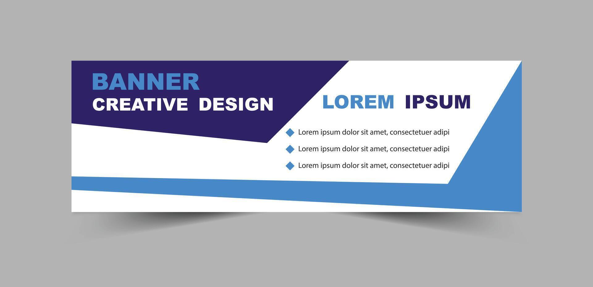 Social Media Banner Cover Design Template Purple And Blue Digital Marketing Banner For Business Corporate Illustration vector