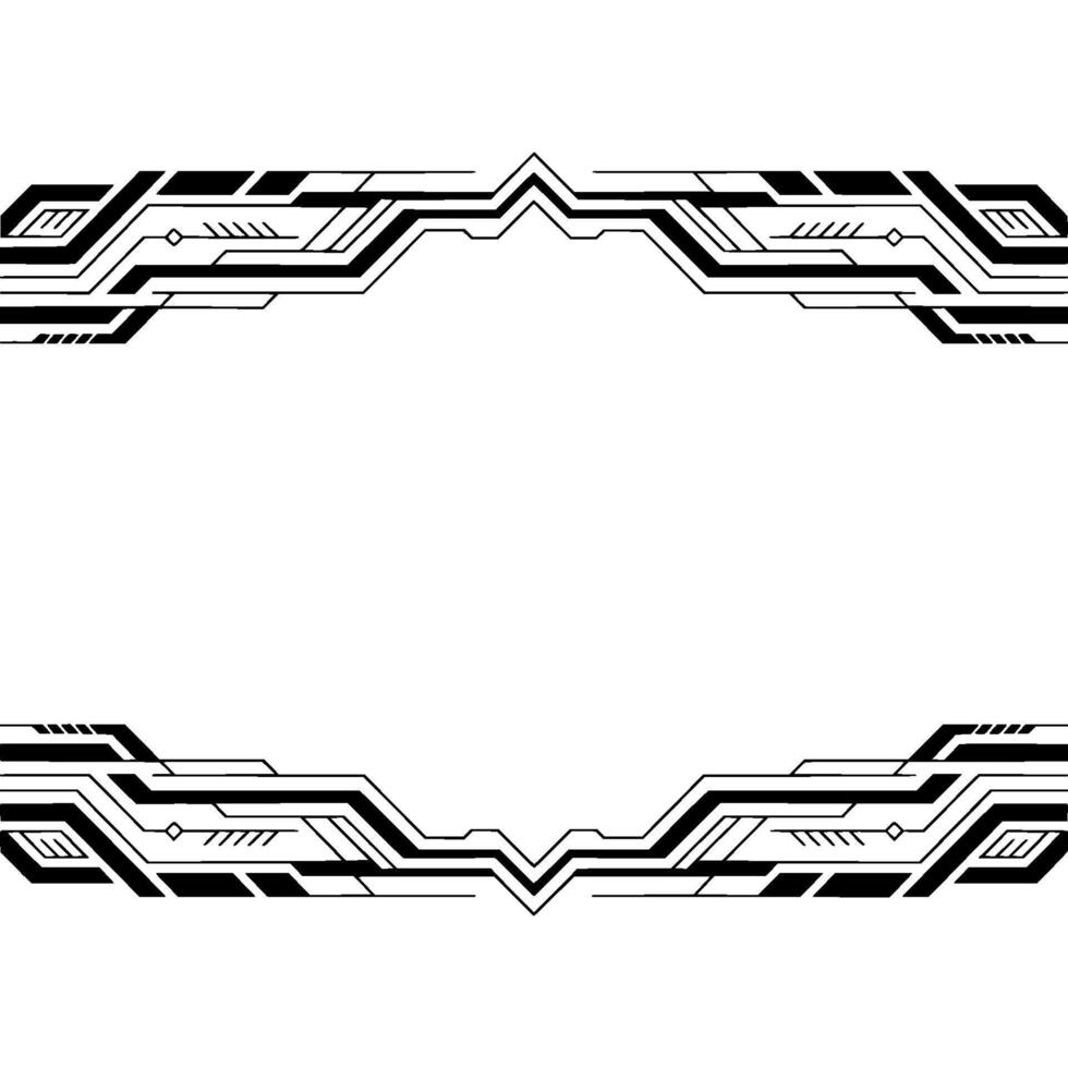 Techy Abstract Frame Minimalist Geometric , Blank Space vector