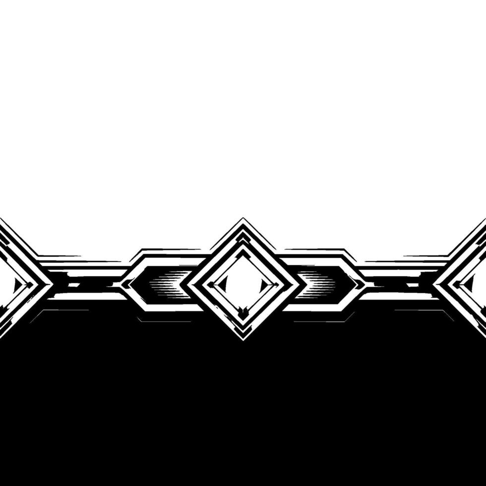 Abstract Metallic Frame With Black and White Background vector
