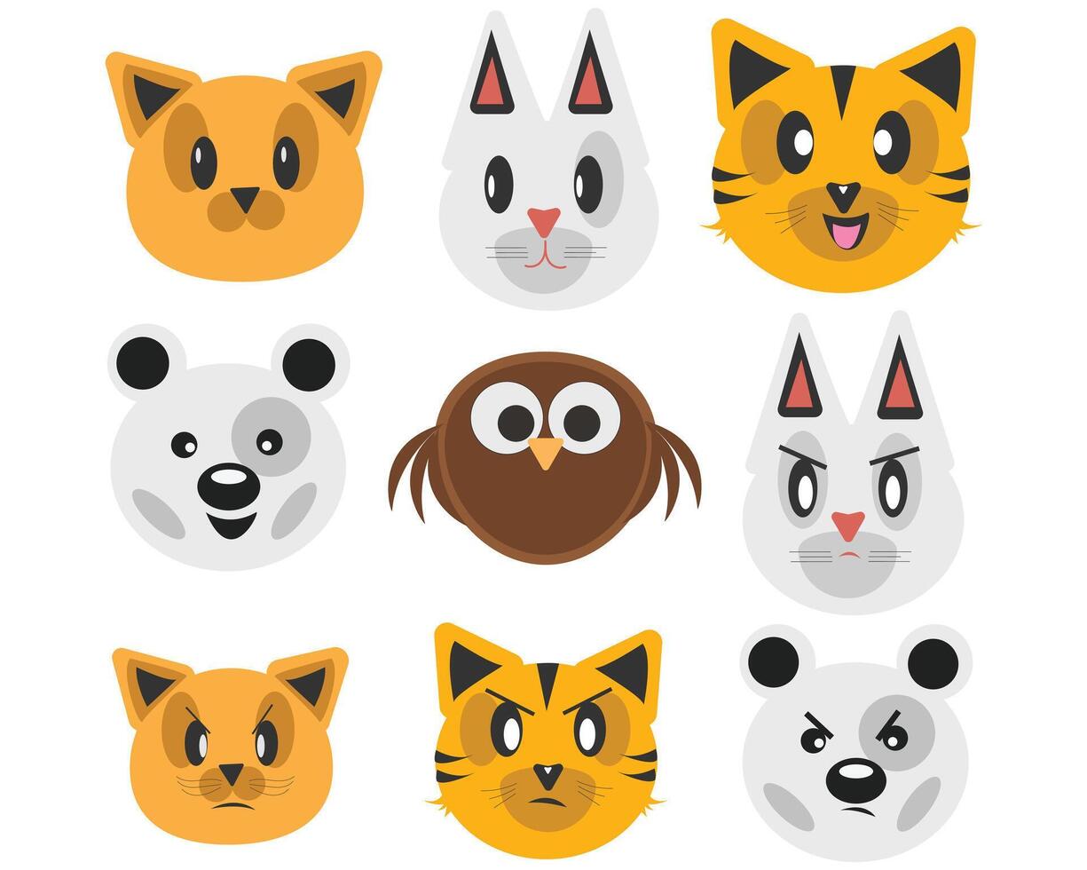 Animal Ilustrator Face vector