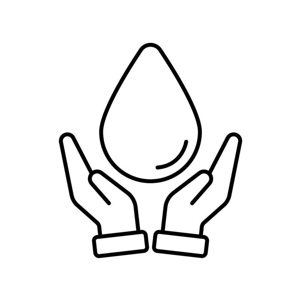 Icon a save water vector