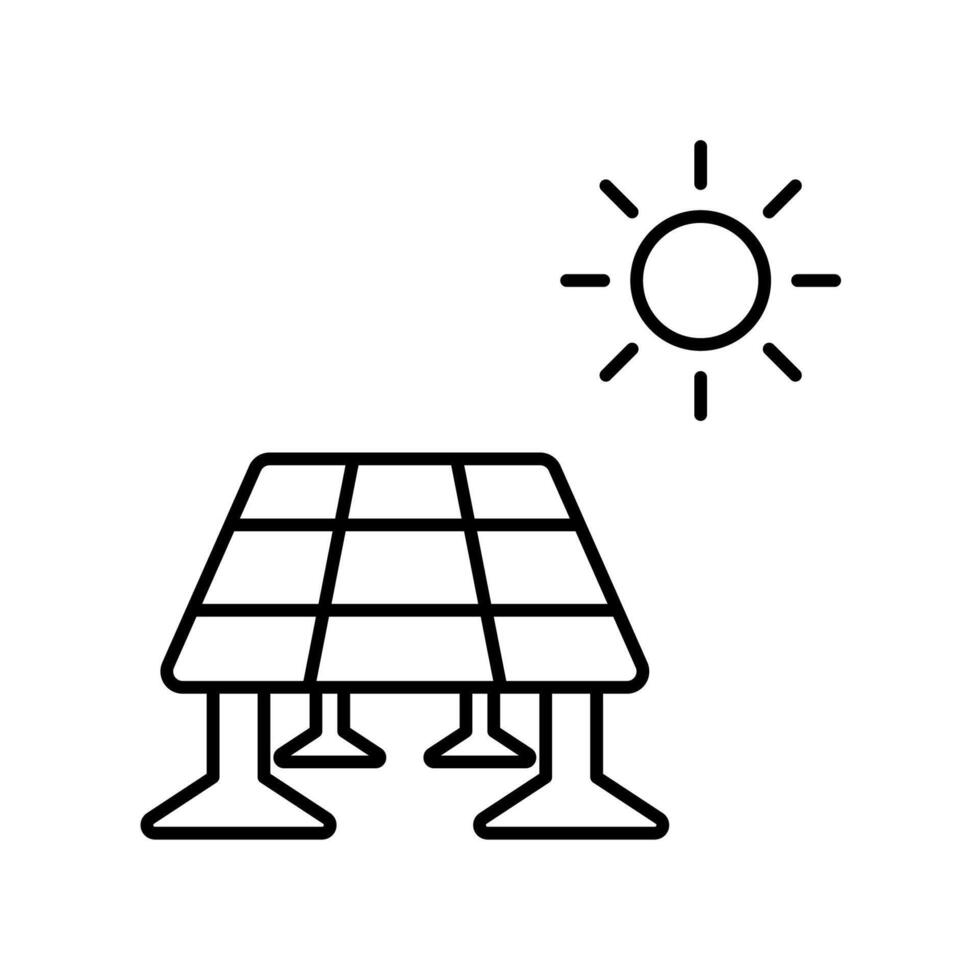 Icon a solar panel vector