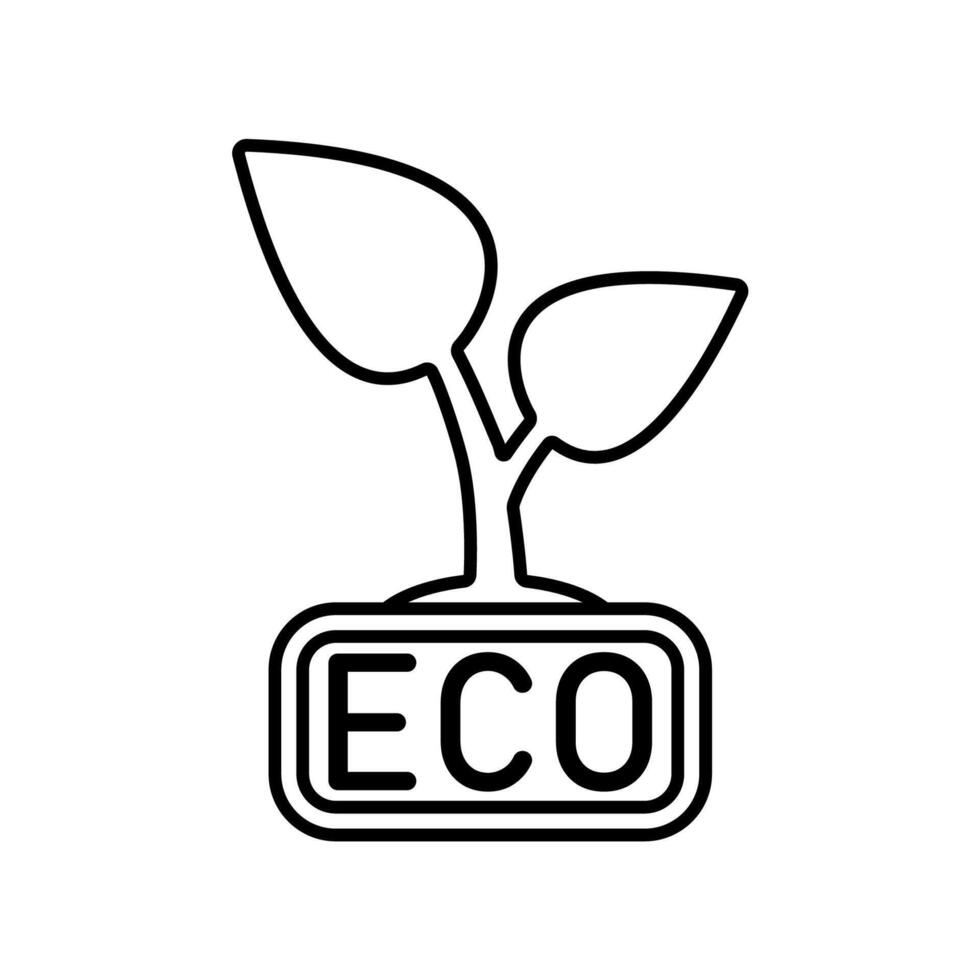 Icon a eco-friendly vector