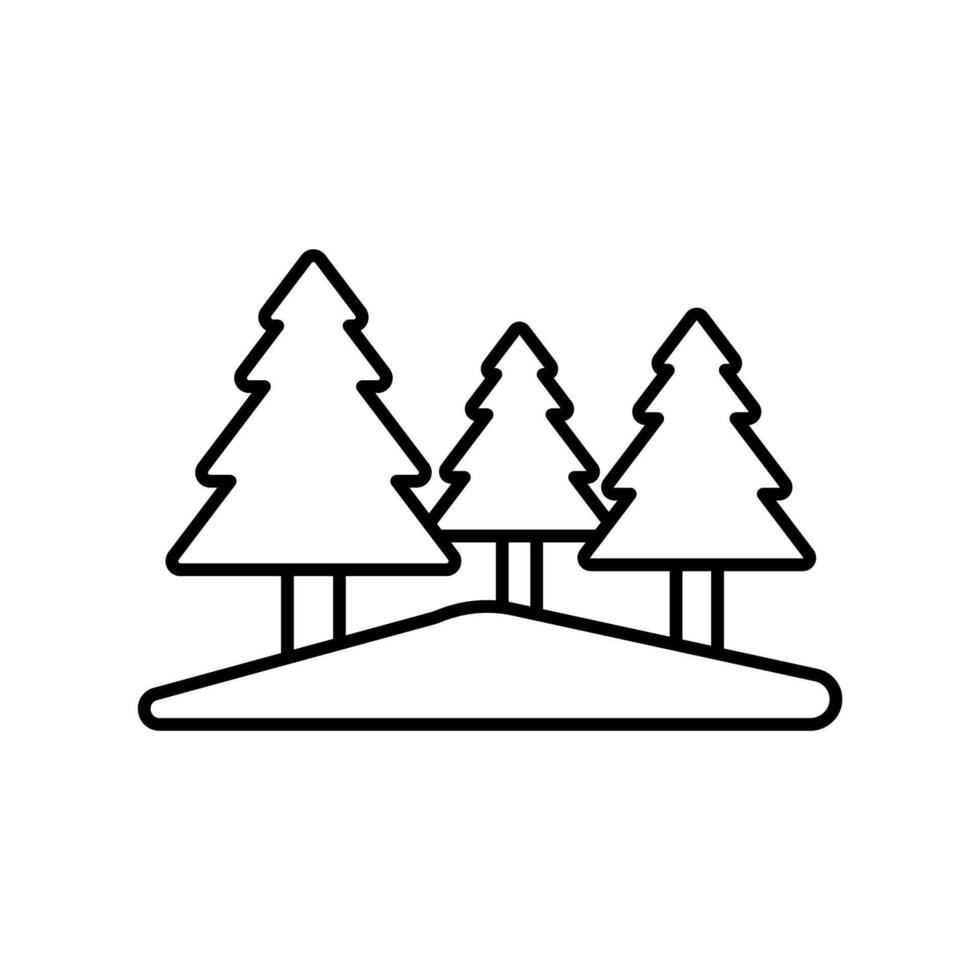 Icon a forest vector