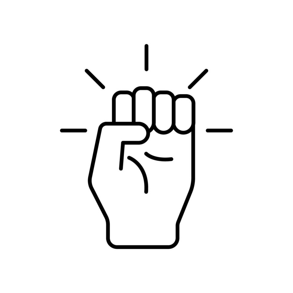 Icon a empowerment, isolated against a clean background. vector