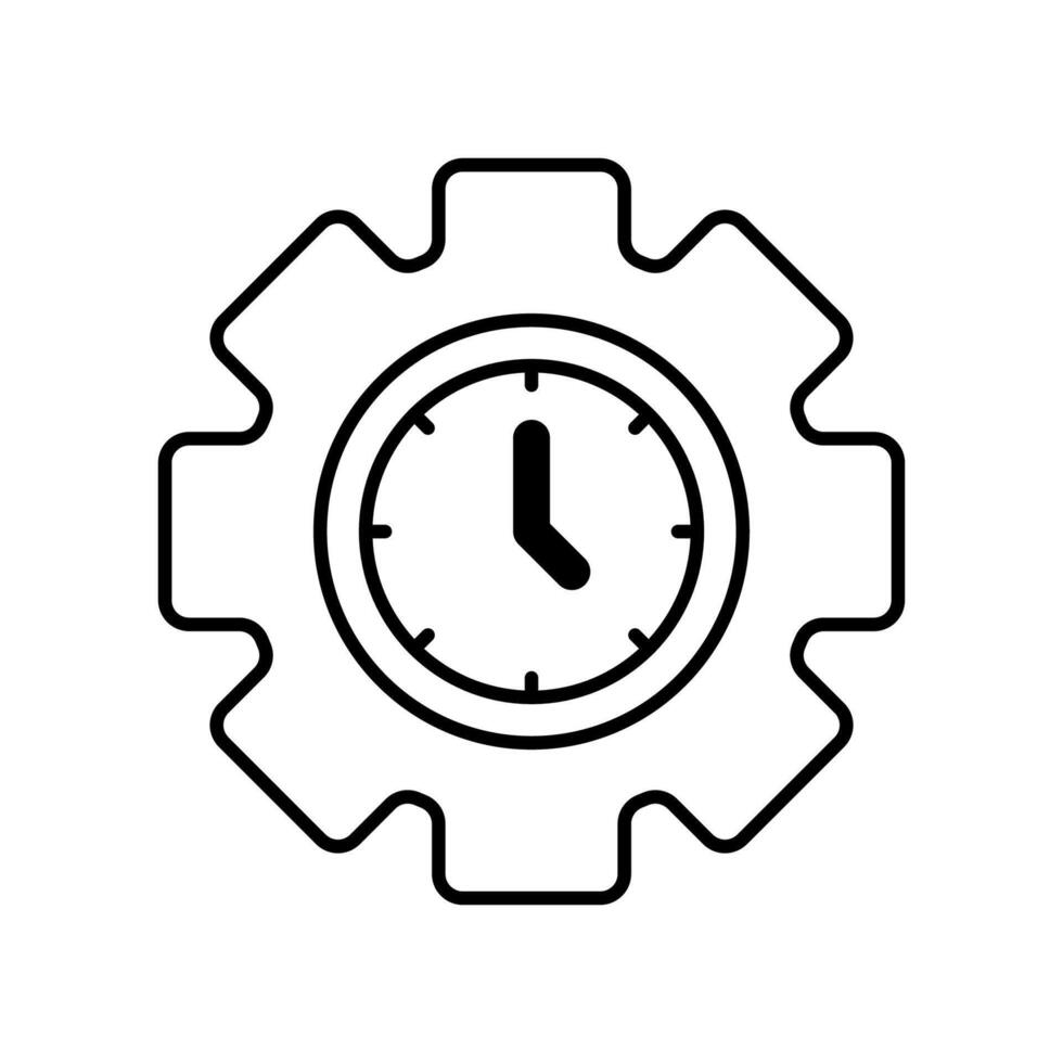 Icon a time management vector
