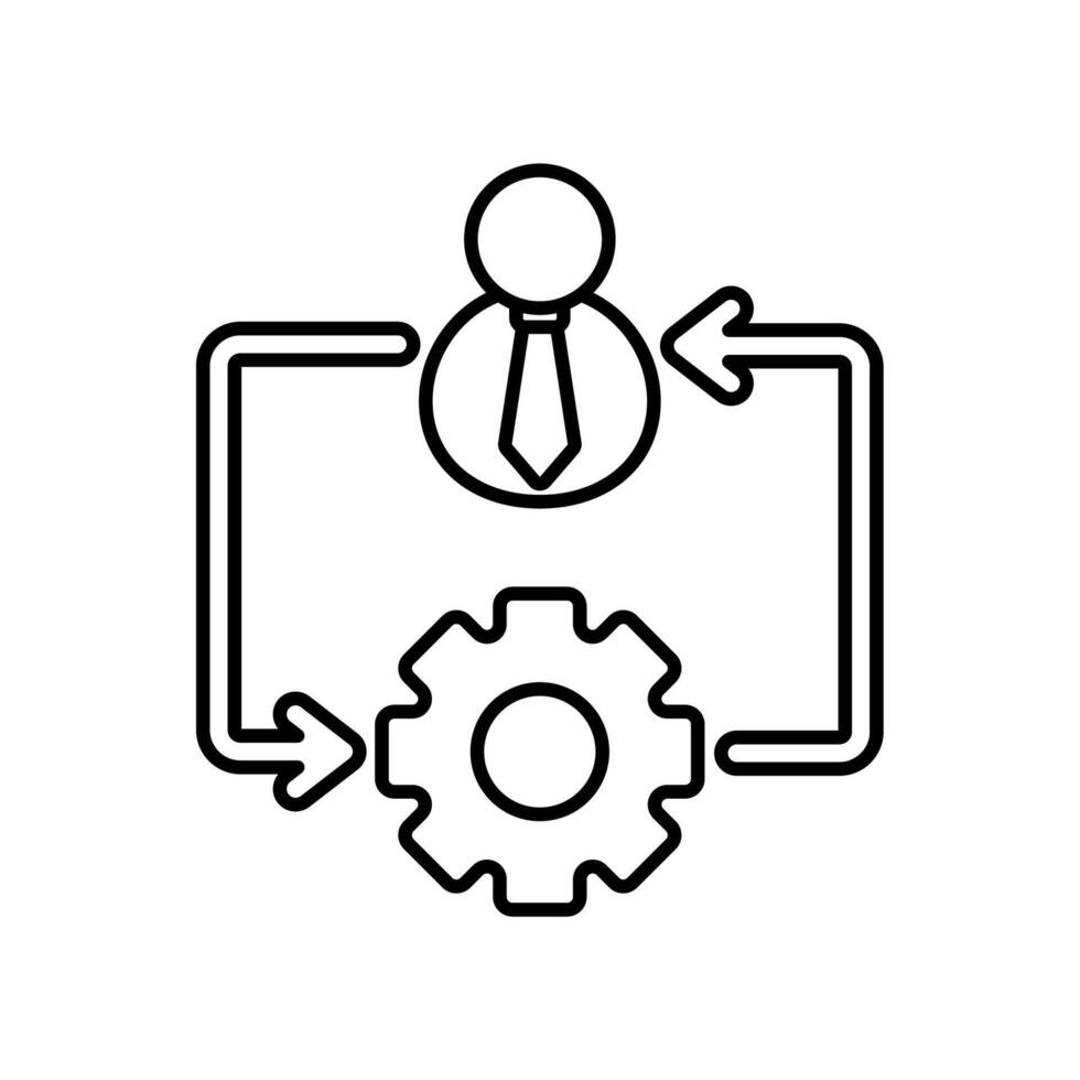 Icon a change management vector