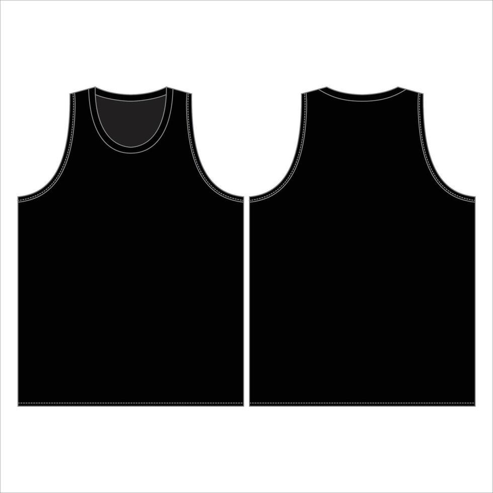 Basketball Round Neck Shirt Mockup - Sportswear Template for Jersey Design and Branding vector