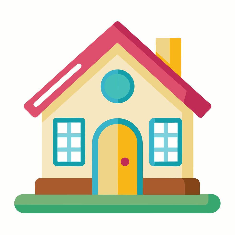 House icon flat design illustration vector