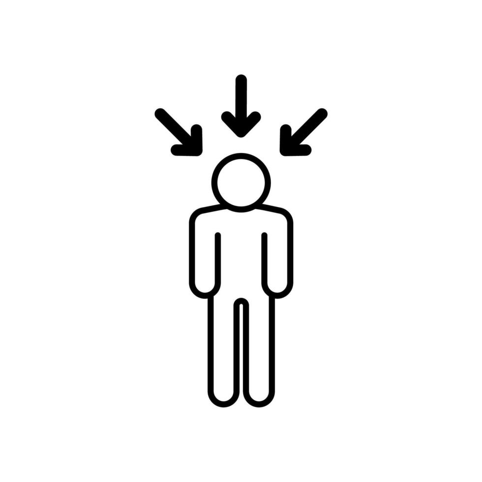 Icon a personality, isolated against a clean background. vector