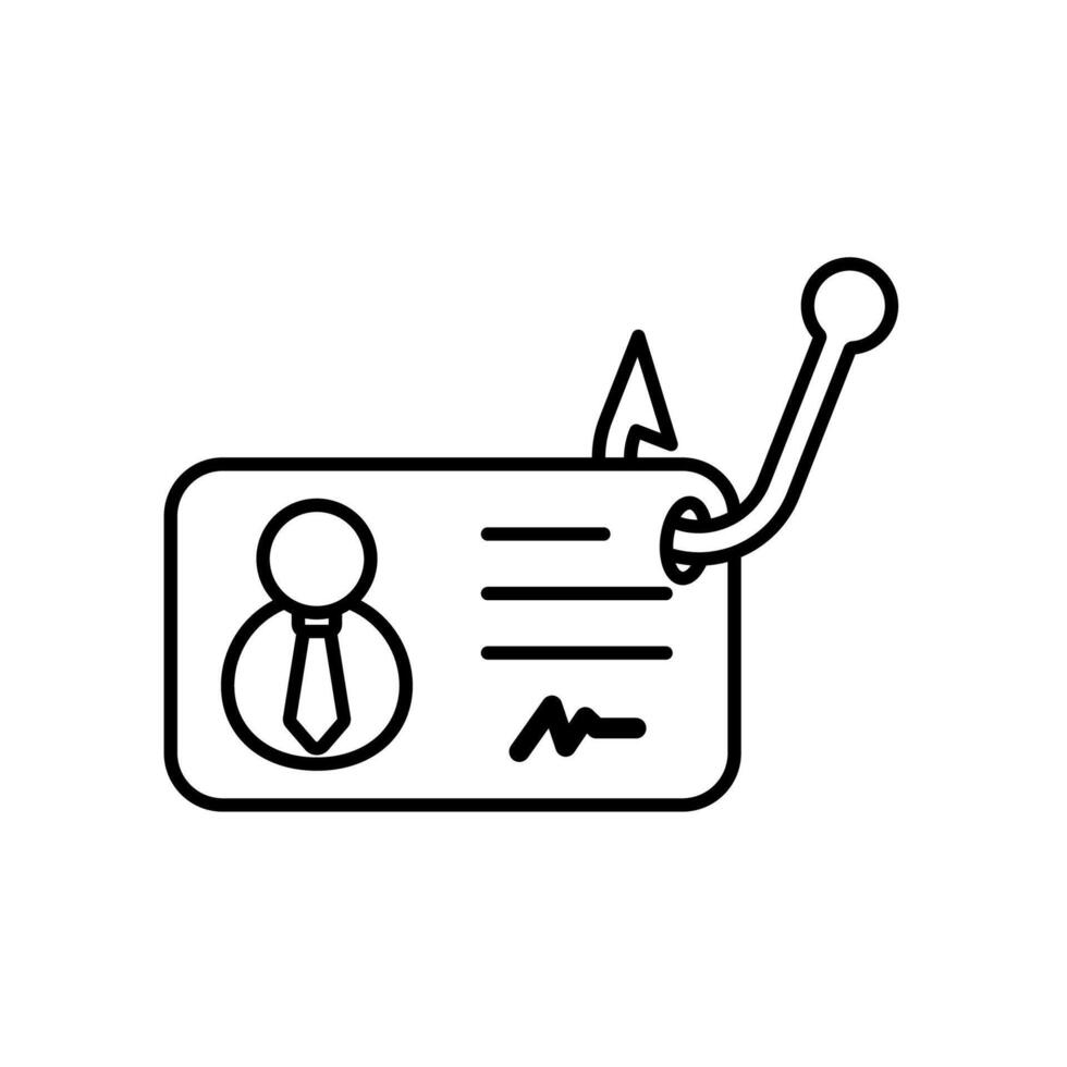 Icon a identity theft vector