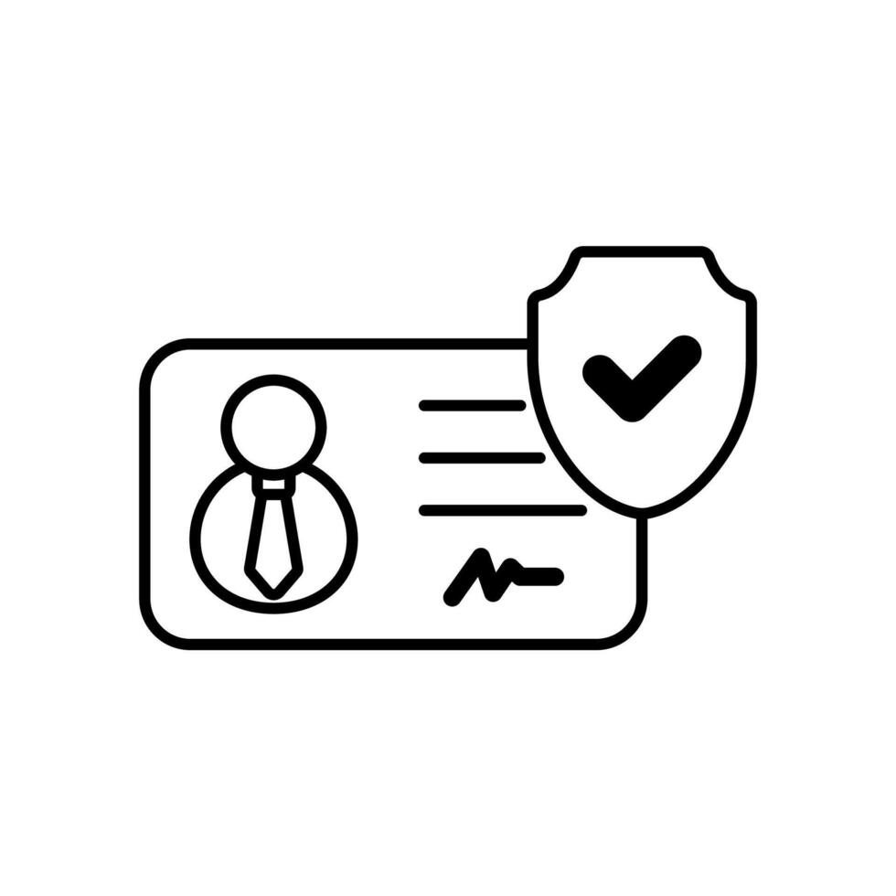 Icon a protection isolated against a clean background vector