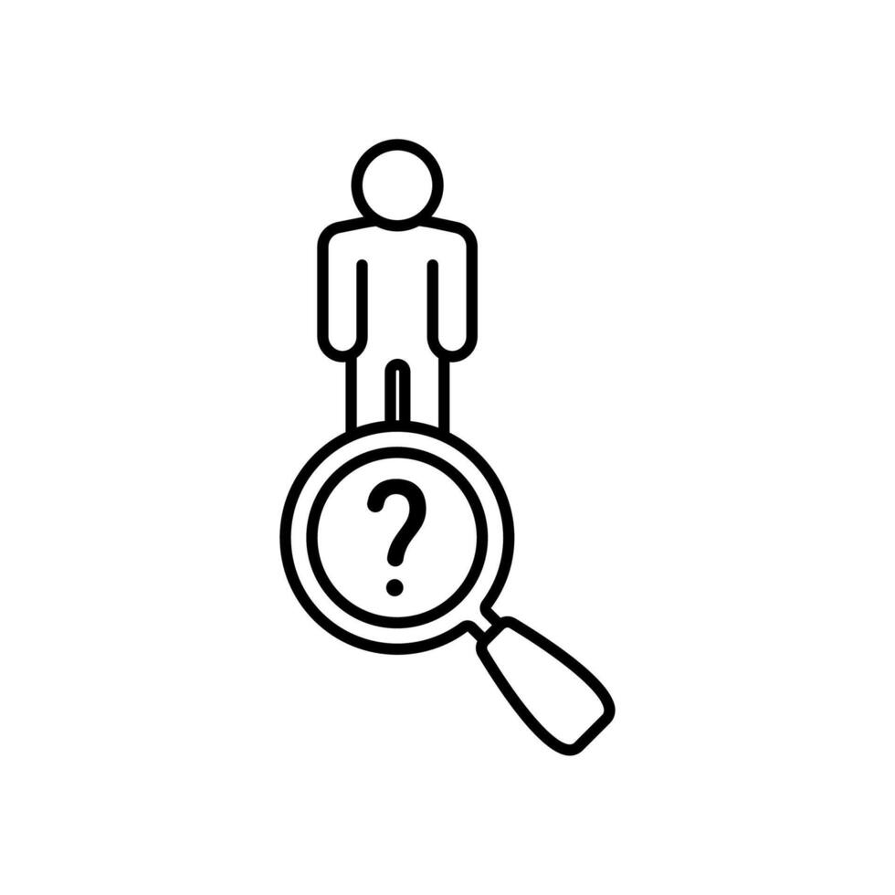 Icon a unknown, isolated against a clean background. vector