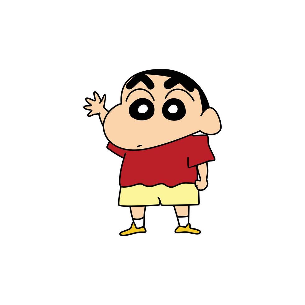 Say Hello Shinchan vector