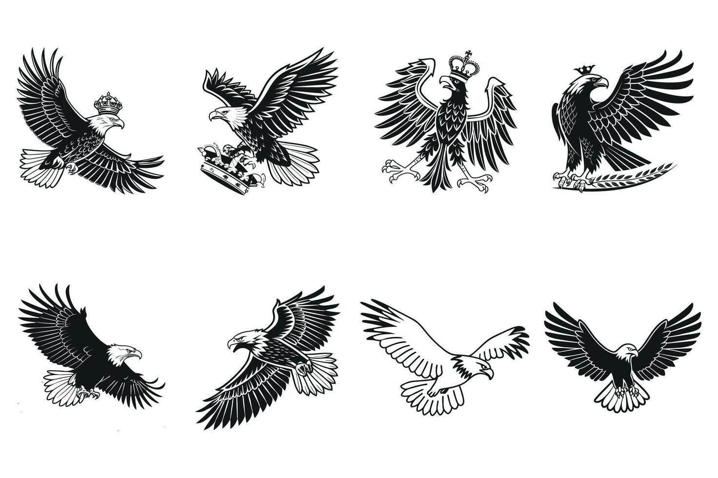 Bald Eagle Swooping Artwork vector