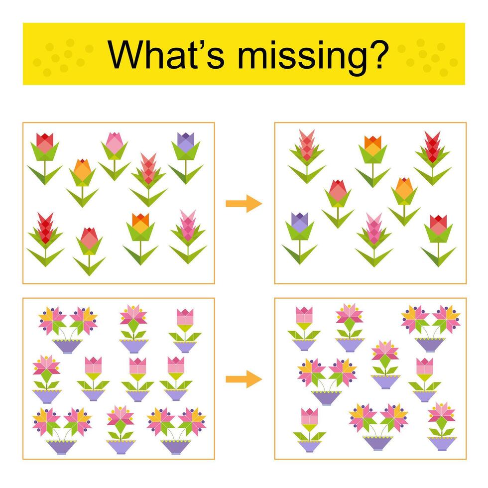 Attention task. Find the missing object. vector