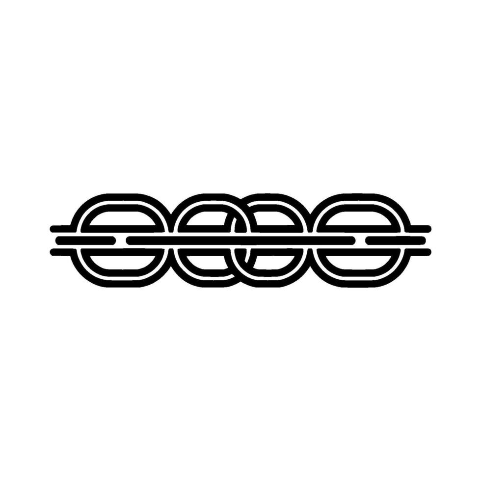 Abstract Geometric Black Line Art On White Background vector